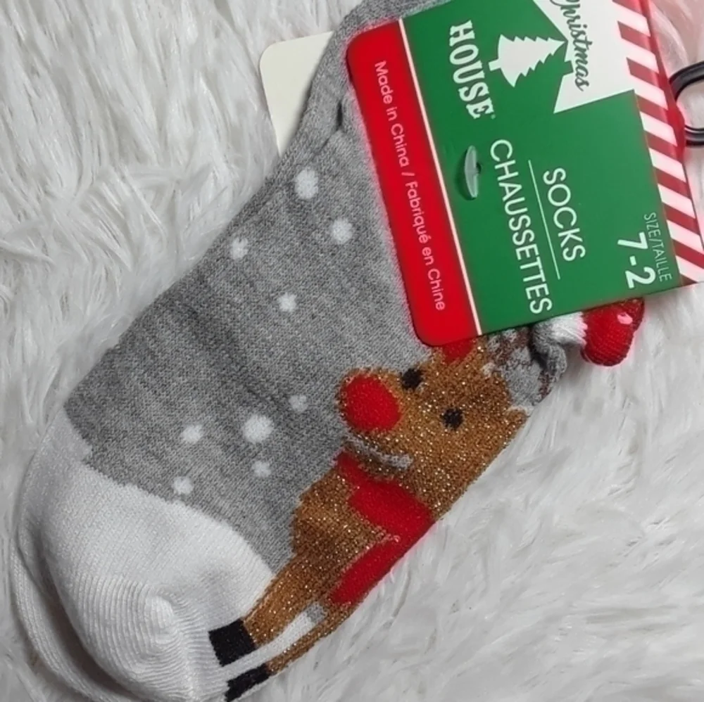 🛍Holiday Rudolf The Red Nose Reindeer Ankle Socks